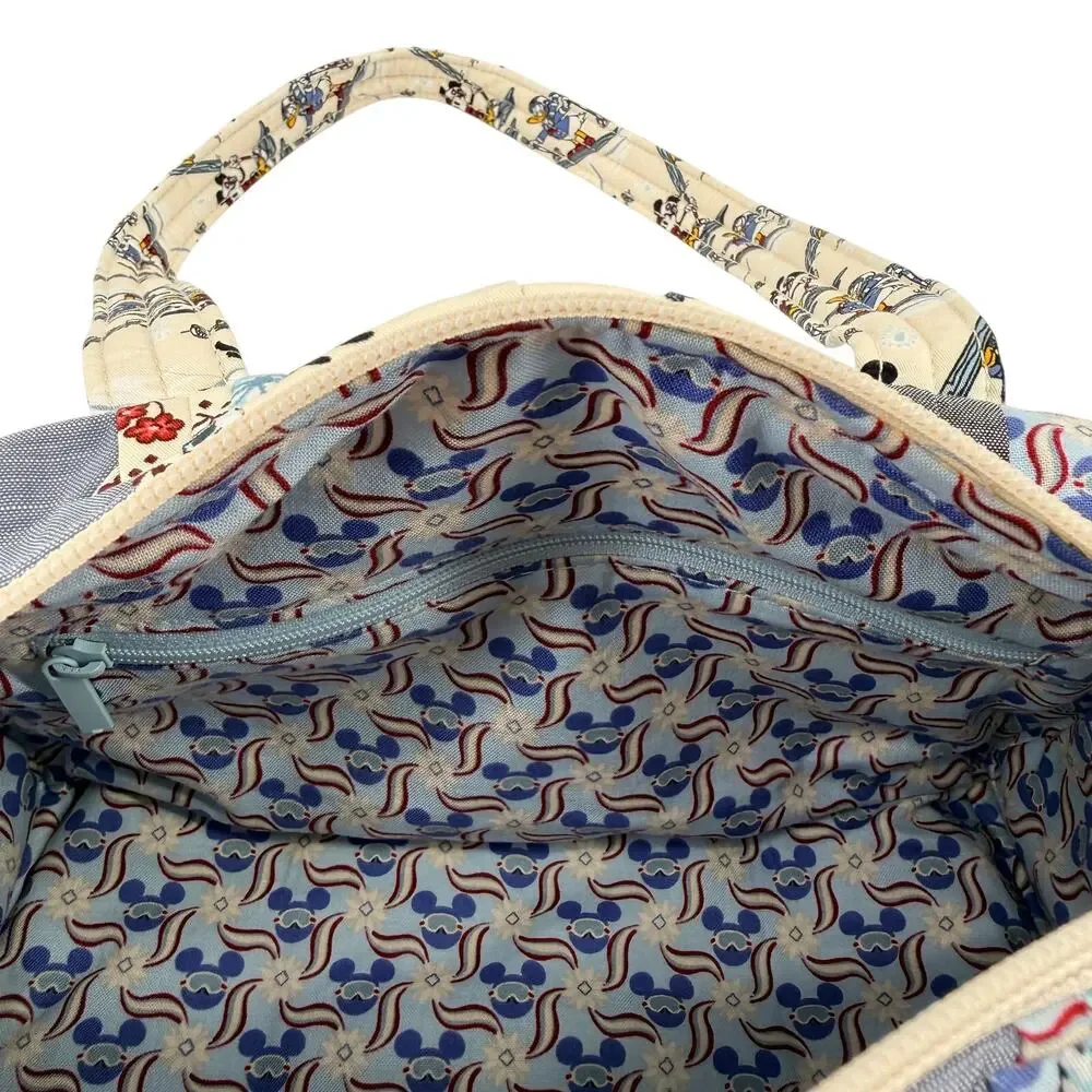 Vera Bradley Disney Original 100 Handbag Ski Weekend Mickey Patchwork Quilt